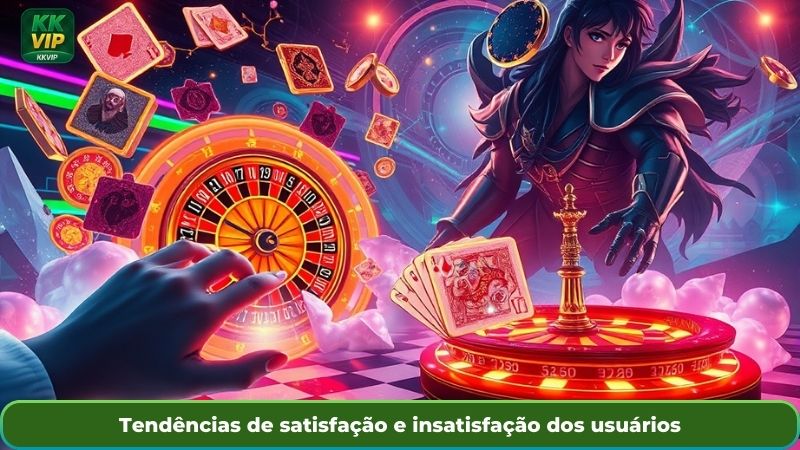 Tendências de satisfação e insatisfação dos usuários